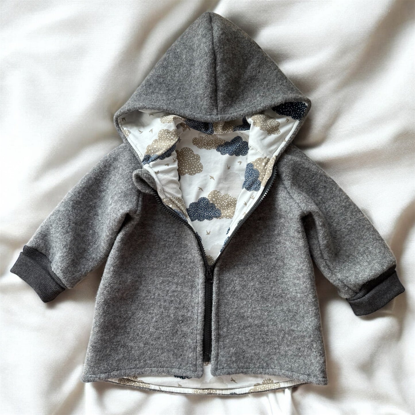 Walkjacke, gefüttert, Gr. 74-122
