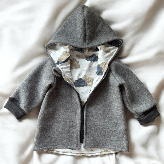 Walkjacke, gefüttert, Gr. 74-122